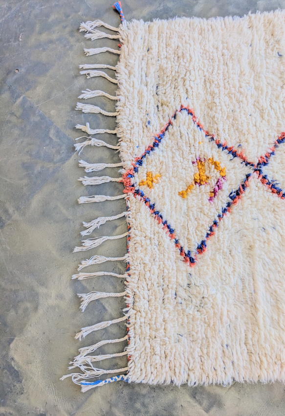 モロッコ直輸入　ベニワレンラグ-No.18(124×191cm) 10枚目の画像