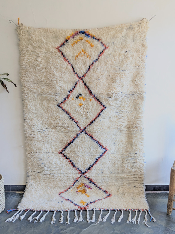 モロッコ直輸入　ベニワレンラグ-No.18(124×191cm) 2枚目の画像