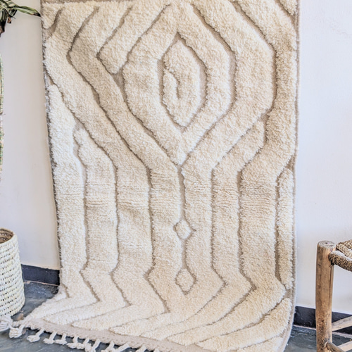 モロッコ直輸入 ベニワレンラグ-No.19(102×152cm) カーペット・絨毯