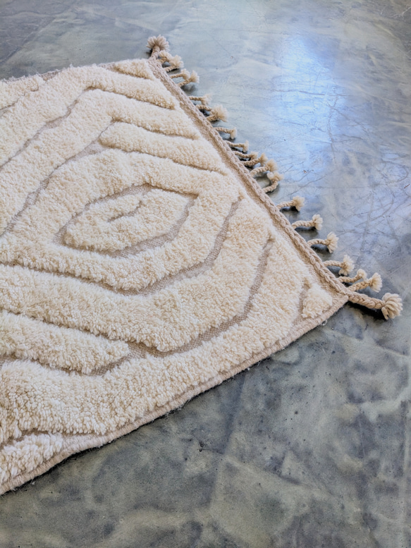 モロッコ直輸入　ベニワレンラグ-No.19(102×152cm) 7枚目の画像