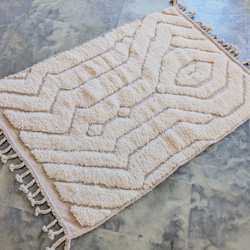 モロッコ直輸入　ベニワレンラグ-No.19(102×152cm) 4枚目の画像