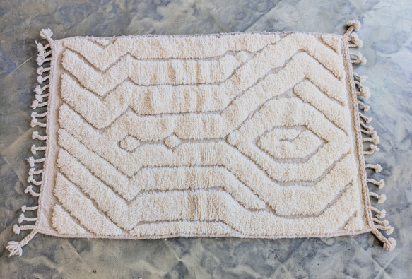 モロッコ直輸入　ベニワレンラグ-No.19(102×152cm) 5枚目の画像