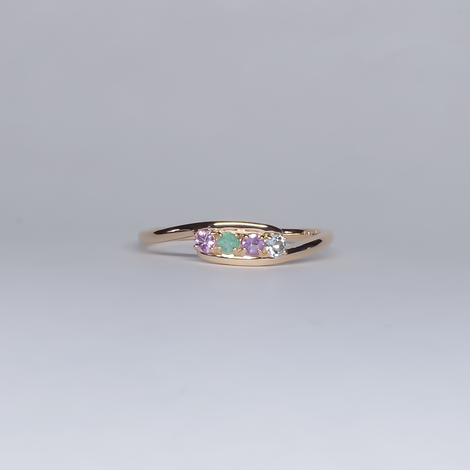 【選べる4つの誕生石リング】famil 02