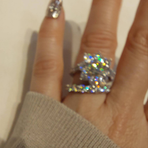 フルエタニティリング 3mm モアサナイト 18k ゴールド ジュエリー