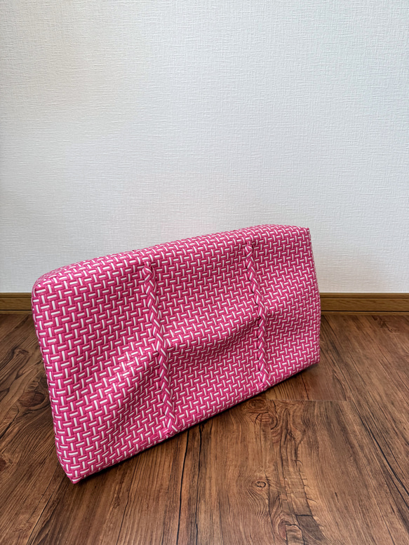 ジャンボsize！　まるごと洗えるバッグ　パサールバッグ　トートバッグ　大容量　特大　プラカゴ　メルカド　ピンク 4枚目の画像
