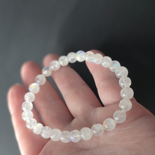 マダガスカル産 レインボームーンストーン ホワイトラブラドライト