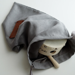 【名入れ無料】スエード巾着┃プチギフト　入園準備　収納袋 6枚目の画像