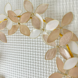 お花いっぱいの☆ニュアンスカラーワイヤーリース☆ 4枚目の画像