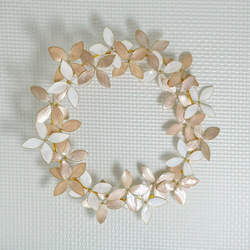 お花いっぱいの☆ニュアンスカラーワイヤーリース☆ 5枚目の画像