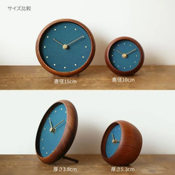 はなもっこ 掛時計　緑瑪瑙　プレーン 10枚目の画像