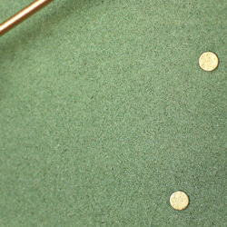 はなもっこ 掛時計　緑瑪瑙　プレーン 3枚目の画像