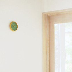 はなもっこ 掛時計　緑瑪瑙　プレーン 4枚目の画像