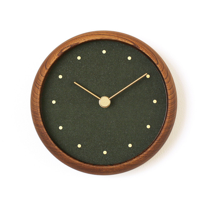 はなもっこ 掛時計 岩椿 ブラウン