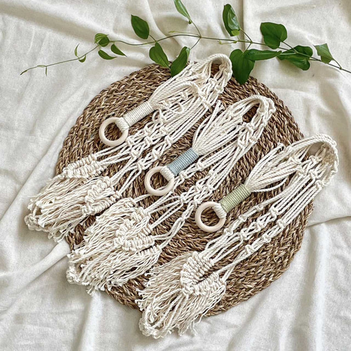 マクラメプラントハンガー || 房なし 2type ||ハンギング/ボタニカル