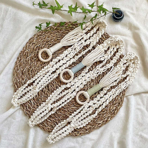 マクラメプラントハンガー || 房なし 2type ||ハンギング/ボタニカル