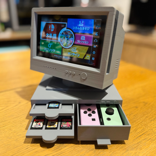 レトロPC風Nintendo Swichスタンド レトロPC風Nintendo Swichスタンド スマホスタンド・スマホ