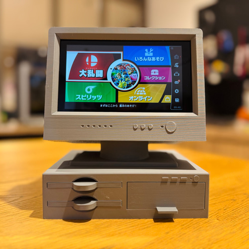 レトロPC風Nintendo Swichスタンド レトロPC風Nintendo Swichスタンド スマホスタンド・スマホ