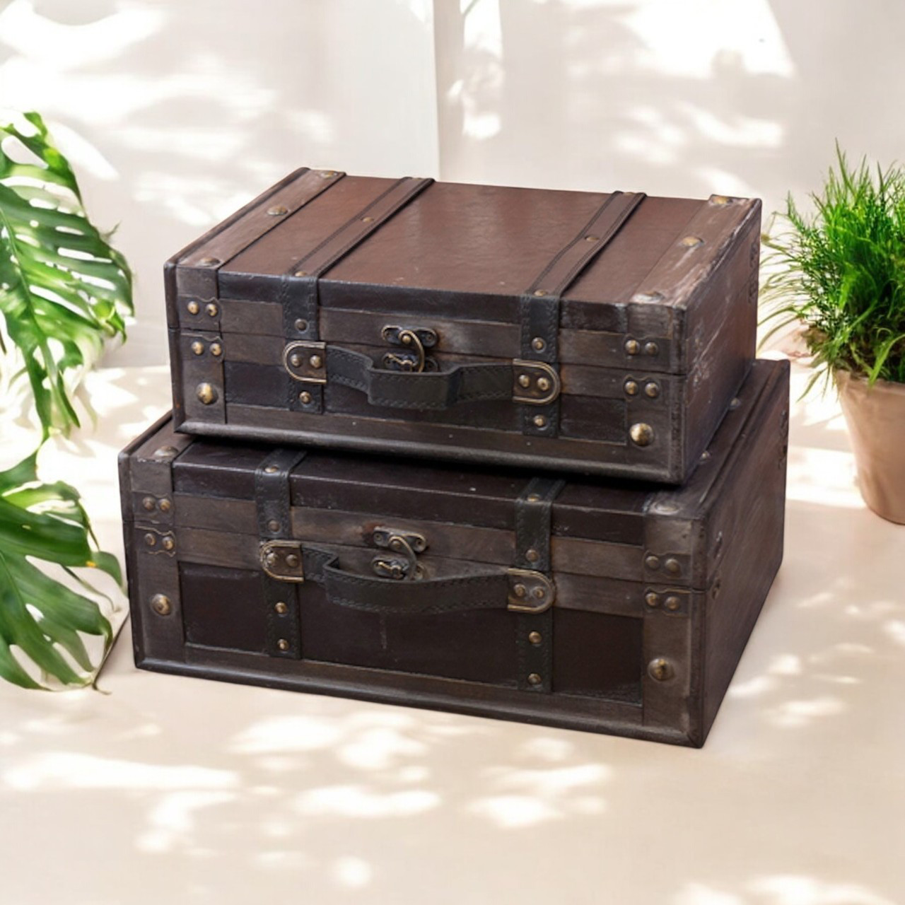 【新品】伝説の旅路を彩るトランク型ボックス S/Lセット - ブラック