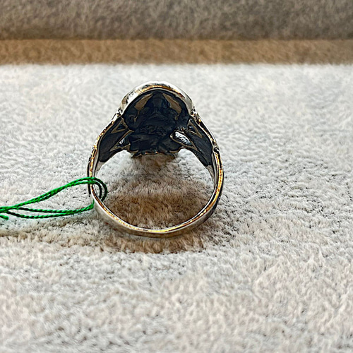 シルバーリング ネーシャ ガネーシア 百合 指輪 26号 メンズ シルバー