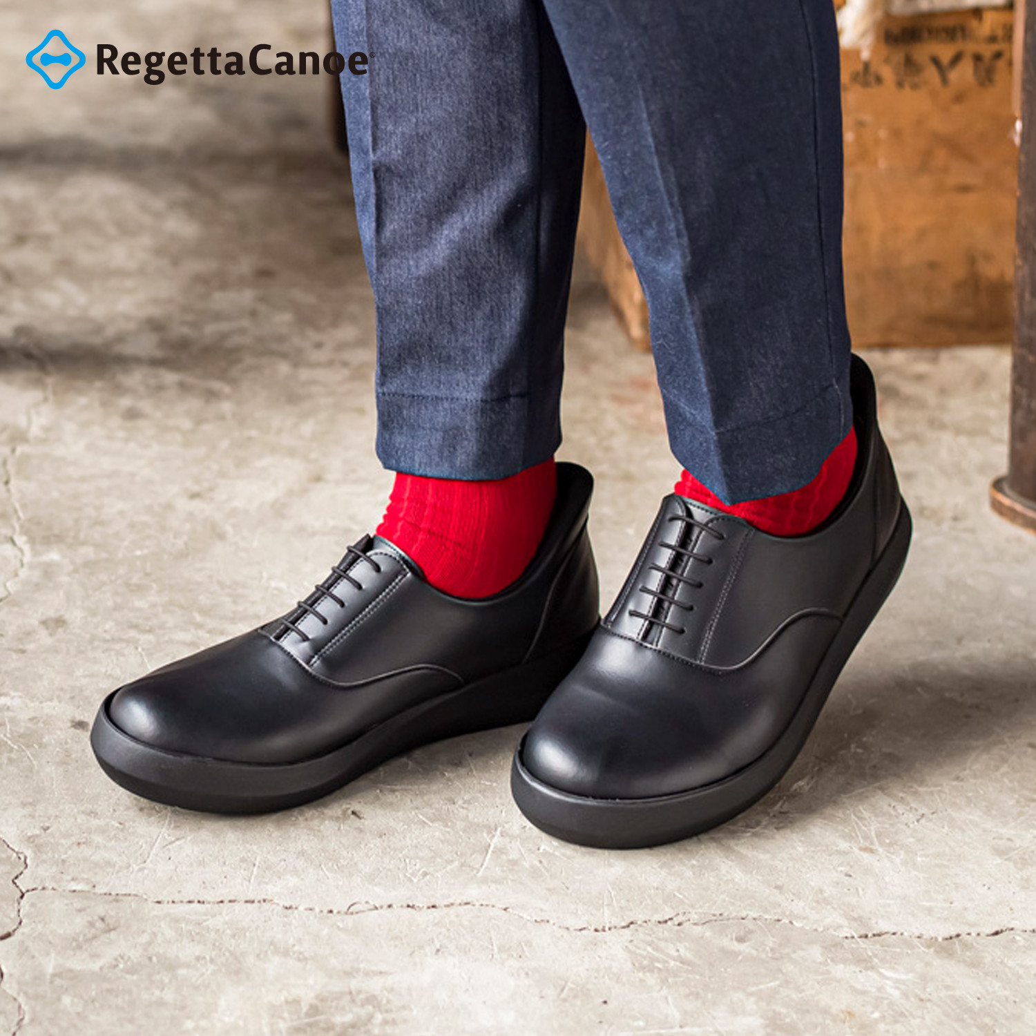 ハンズフリービジネスシューズ メンズ SuttOn RegettaCanoe -リゲッタカヌー- CJEW-7504
