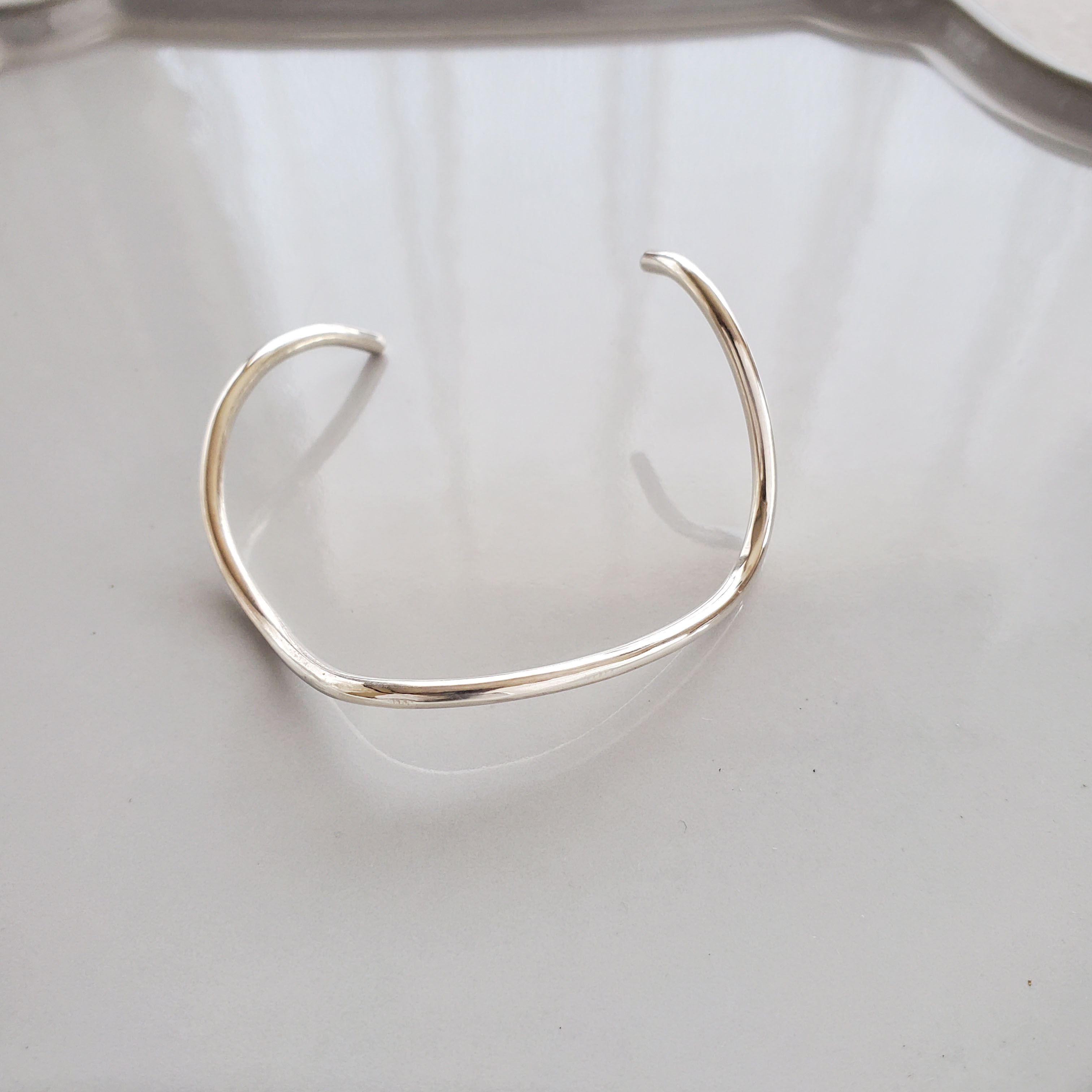 シルバーバングル フリーサイズ Silver Bangle -Plain- シルバー バングル – yuzen-official