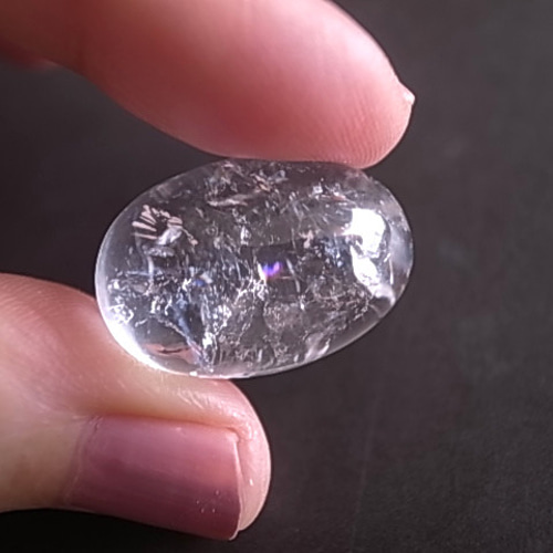 七色の光彩 アイリスクォーツ ブラジル産 ルース 天然石 天然石 宙と