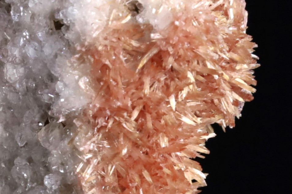 極めて希少石 ピンキッシュオレンジ色の石の多肉植物的 天然 イネサイト(Inesite) カルサイト