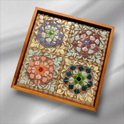 新作 2025 モザイクタイルアート 鮮やかモチーフ 壁掛け額 ～一押し