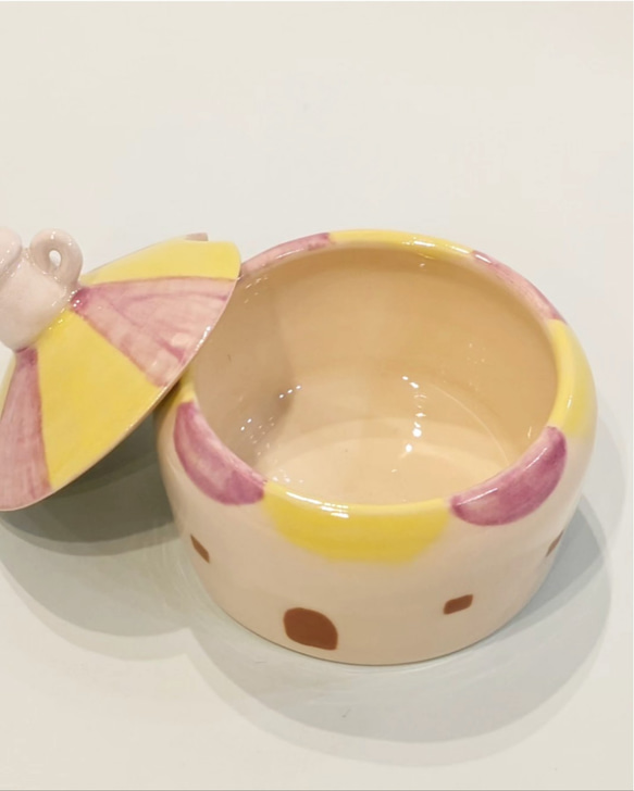 おうちの形のシュガーポット 3枚目の画像