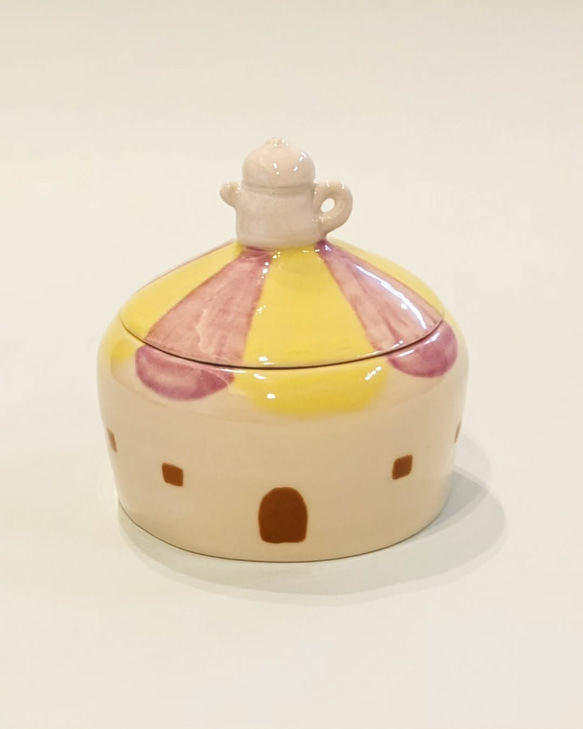 おうちの形のシュガーポット 2枚目の画像