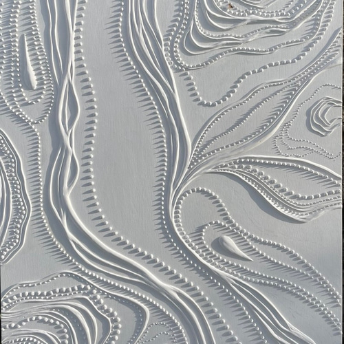 テクスチャーアート/ホワイトインテリア/アブストラクト