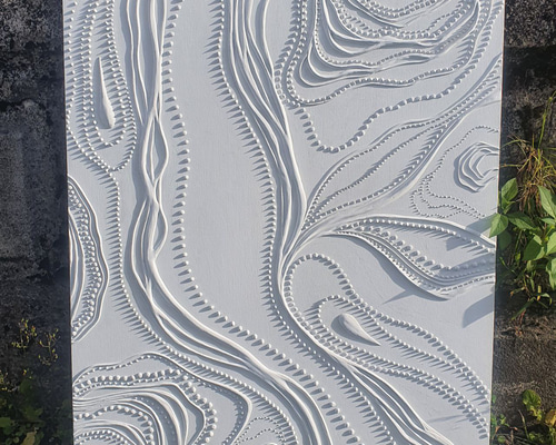 テクスチャーアート/ホワイトインテリア/アブストラクト