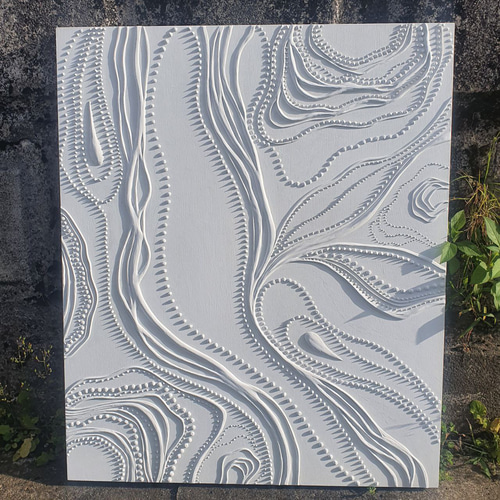 テクスチャーアート フジ テクスチャーアート/ホワイトインテリア/アブストラクト