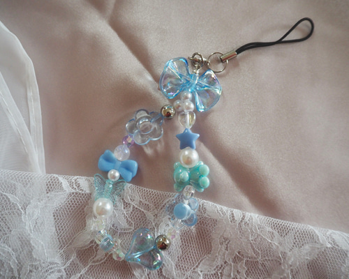 スマホ ビーズストラップ 携帯ストラップ chouchou.gems 通販 19129118