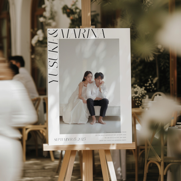 【前撮り/お好きなお写真で】結婚式｜ウェディング｜ウェルカムボード｜フォトボード 1枚目の画像