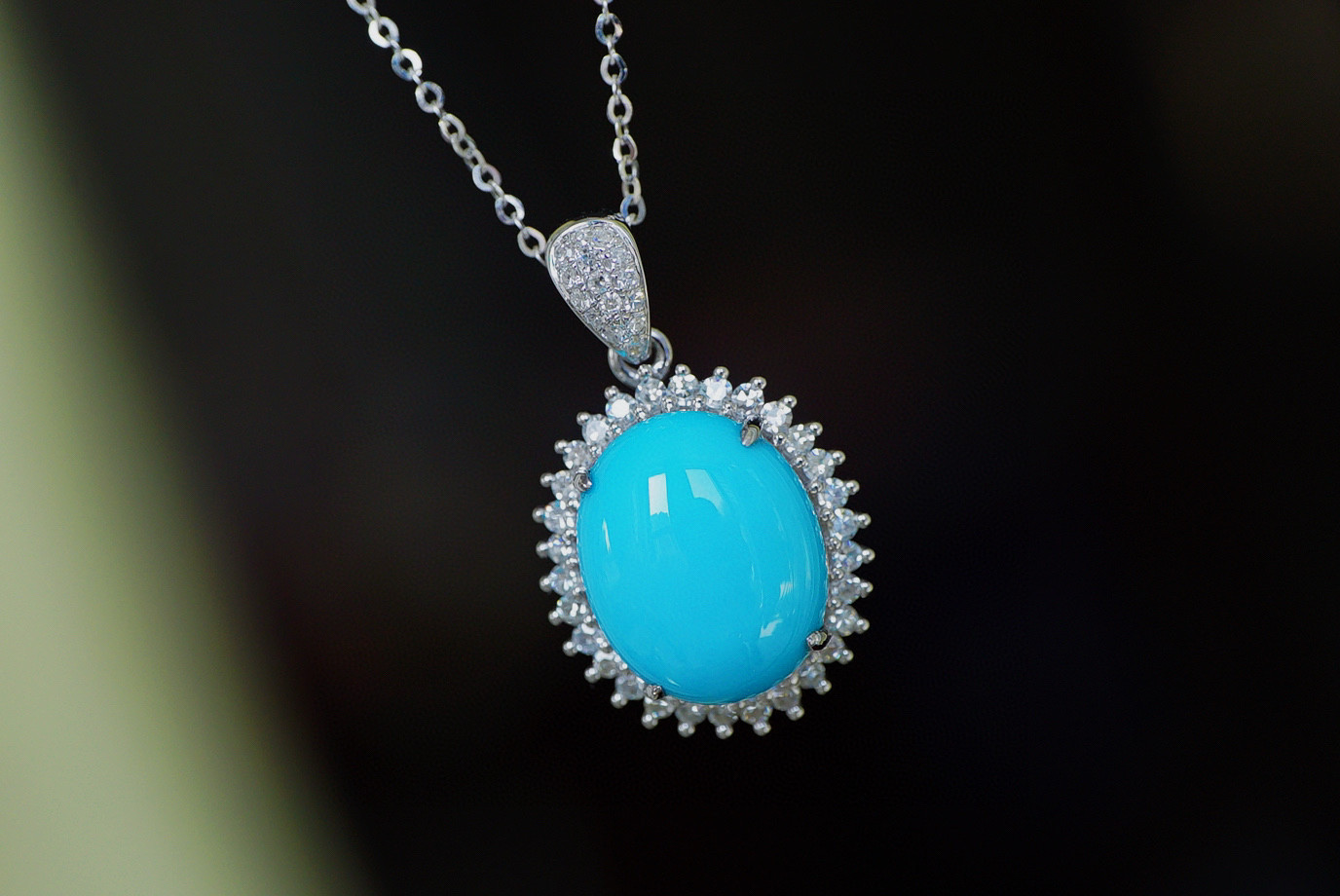 「眠り姫」K18ゴールド　ナチュラルターコイズ　成功・繁栄・健やかな体12月の誕生石　アリゾナトルコ石  ペンダントのみ 91,300円