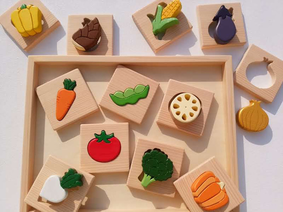 木製お野菜パズル 5枚目の画像