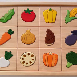 木製お野菜パズル 2枚目の画像