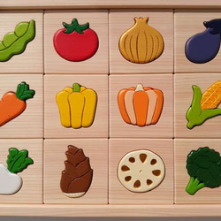 木製お野菜パズル 3枚目の画像