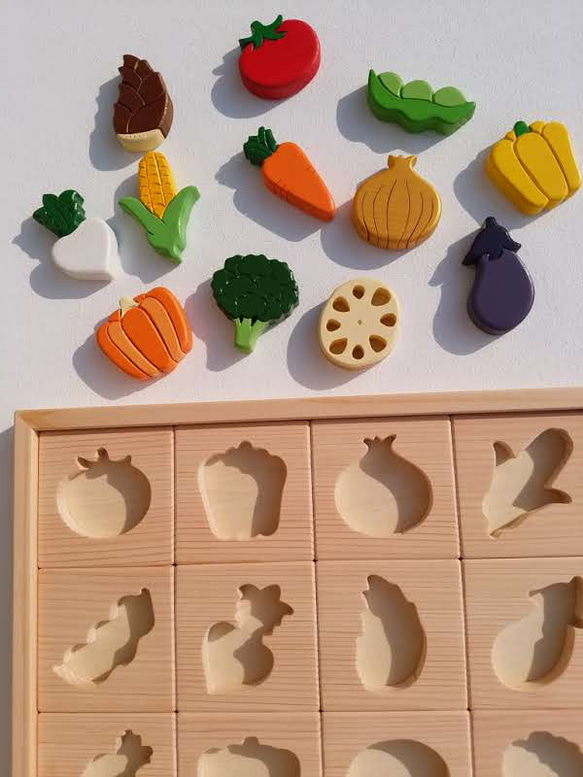 木製お野菜パズル 8枚目の画像