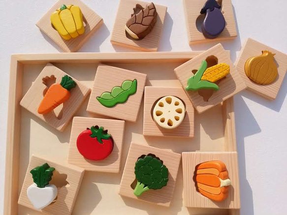 木製お野菜パズル 7枚目の画像