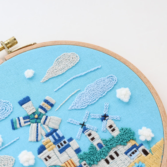 【新作】刺繍キット 「風の文明」《空想街雑貨店》 7枚目の画像