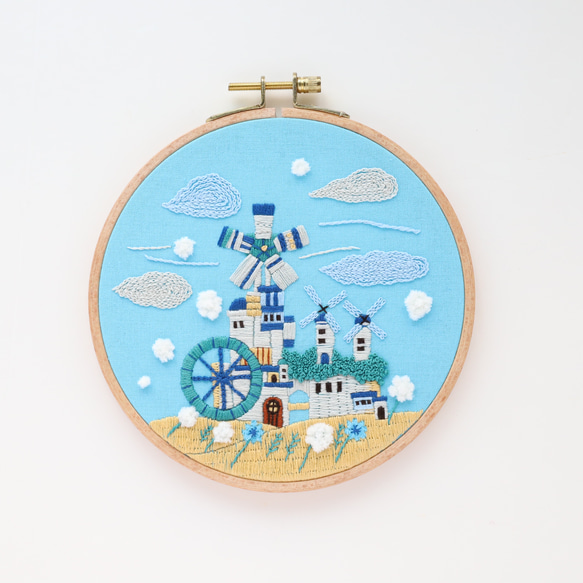 【新作】刺繍キット 「風の文明」《空想街雑貨店》 3枚目の画像