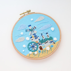 【新作】刺繍キット 「風の文明」《空想街雑貨店》 4枚目の画像