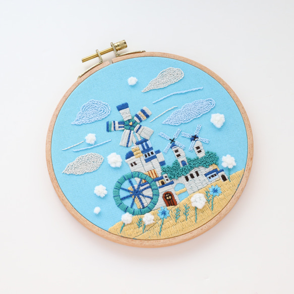 【新作】刺繍キット 「風の文明」《空想街雑貨店》 4枚目の画像
