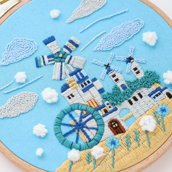 【新作】刺繍キット 「風の文明」《空想街雑貨店》 6枚目の画像