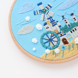 【新作】刺繍キット 「風の文明」《空想街雑貨店》 5枚目の画像
