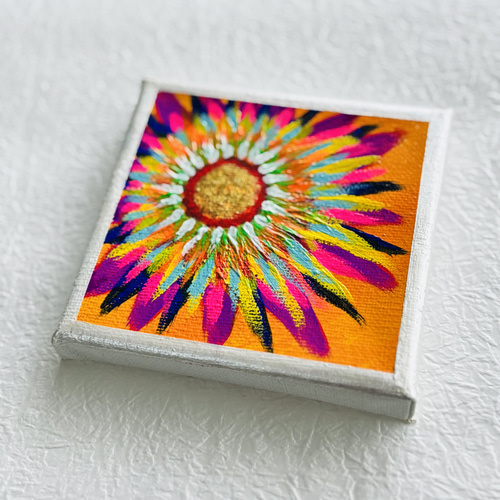 カラフルな花のアクリルキャンバスアート カラフルな花のアクリルキャンバスアート