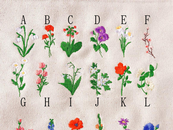 24種から選べるflowerハンカチ入れ無料 6枚目の画像