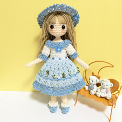 ✿〈受注制作〉野原の女の子 着せ替えあみぐるみ あみぐるみ